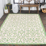 Madrid Vintage Filigree Textured Weave Indoor/outdoor Area Rug