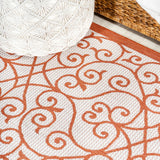 Madrid Vintage Filigree Textured Weave Indoor/outdoor Area Rug