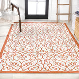 Madrid Vintage Filigree Textured Weave Indoor/outdoor Area Rug