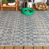 Ourika Moroccan Geometric Textured Weave Indoor/outdoor Area Rug