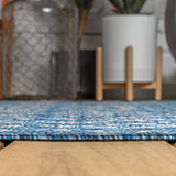 Ourika Moroccan Geometric Textured Weave Indoor/outdoor Square Rug