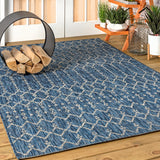 Ourika Moroccan Geometric Textured Weave Indoor/outdoor Area Rug
