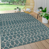 Ourika Moroccan Geometric Textured Weave Indoor/outdoor Area Rug