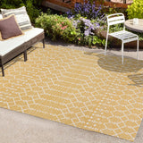 Ourika Moroccan Geometric Textured Weave Indoor/outdoor Area Rug