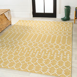 Ourika Moroccan Geometric Textured Weave Indoor/outdoor Area Rug
