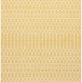 Ourika Moroccan Geometric Textured Weave Indoor/outdoor Square Rug