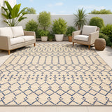 Ourika Moroccan Geometric Textured Weave Indoor/outdoor Area Rug