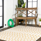 Ourika Moroccan Geometric Textured Weave Indoor/outdoor Area Rug