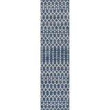 Ourika Moroccan Geometric Textured Weave Indoor/outdoor Runner Rug
