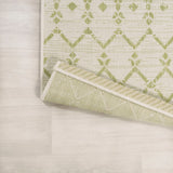Ourika Moroccan Geometric Textured Weave Indoor/outdoor Runner Rug