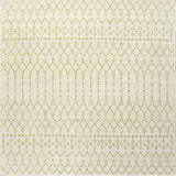 Ourika Moroccan Geometric Textured Weave Indoor/outdoor Square Rug