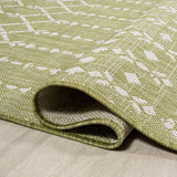 Ourika Moroccan Geometric Textured Weave Indoor/outdoor Square Rug