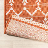 Ourika Moroccan Geometric Textured Weave Indoor/outdoor Rug