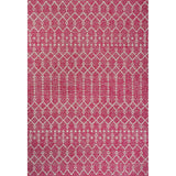 Ourika Moroccan Geometric Textured Weave Indoor/outdoor Rug