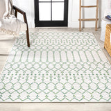 Ourika Moroccan Geometric Textured Weave Indoor/outdoor Rug