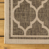Trebol Moroccan Trellis Textured Weave Indoor/outdoor Square Rug