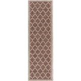 Trebol Moroccan Trellis Textured Weave Indoor/outdoor Runner Rug