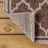 Trebol Moroccan Trellis Textured Weave Indoor/outdoor Square Rug