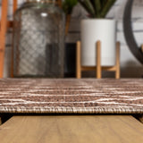 Trebol Moroccan Trellis Textured Weave Indoor/outdoor Square Rug