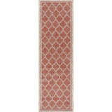 Trebol Moroccan Trellis Textured Weave Indoor/outdoor Runner Rug