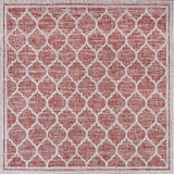 Trebol Moroccan Trellis Textured Weave Indoor/outdoor Square Rug