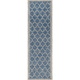 Trebol Moroccan Trellis Textured Weave Indoor/outdoor Runner Rug