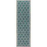 Trebol Moroccan Trellis Textured Weave Indoor/outdoor Runner Rug