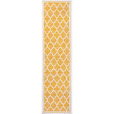 Trebol Moroccan Trellis Textured Weave Indoor/outdoor Runner Rug