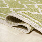 Trebol Moroccan Trellis Textured Weave Indoor/outdoor Square Rug
