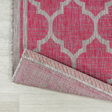 Trebol Moroccan Trellis Textured Weave Indoor/outdoor Area Rug