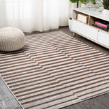 Sukie Modern Offset Stripe Indoor/outdoor Area Rug