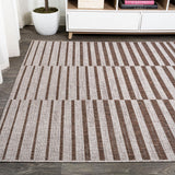 Sukie Modern Offset Stripe Indoor/outdoor Area Rug