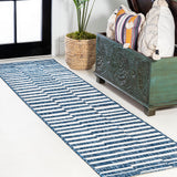 Sukie Modern Offset Stripe Indoor/outdoor Area Rug
