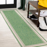 James Modern Border Stripe Indoor/outdoor Area Rug