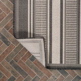 Haynes Modern Double Stripe Indoor/outdoor Area Rug