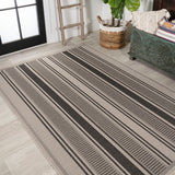 Haynes Modern Double Stripe Indoor/outdoor Area Rug