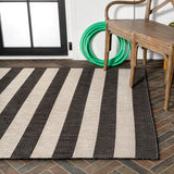 Negril Two-tone Wide Stripe Indoor/outdoor Area Rug
