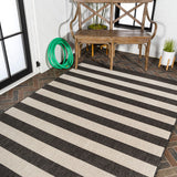 Negril Two-tone Wide Stripe Indoor/outdoor Area Rug