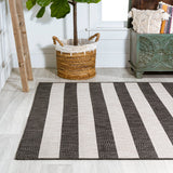 Negril Two-tone Wide Stripe Indoor/outdoor Area Rug