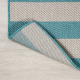 Negril Two-tone Wide Stripe Indoor/outdoor Area Rug
