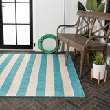 Negril Two-tone Wide Stripe Indoor/outdoor Area Rug