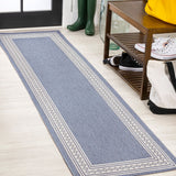 Lucia Classic Diamond Border Indoor/outdoor Area Rug