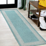 Lucia Classic Diamond Border Indoor/outdoor Area Rug