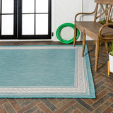 Lucia Classic Diamond Border Indoor/outdoor Area Rug