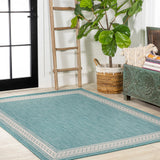 Lucia Classic Diamond Border Indoor/outdoor Area Rug