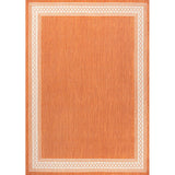 Lucia Classic Diamond Border Indoor/outdoor Area Rug
