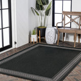 Lucia Classic Diamond Border Indoor/outdoor Area Rug