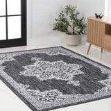 Arden Vintage Casual Medallion Indoor/Outdoor Area Rug