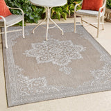 Arden Vintage Casual Medallion Indoor/Outdoor Area Rug