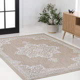 Arden Vintage Casual Medallion Indoor/Outdoor Area Rug